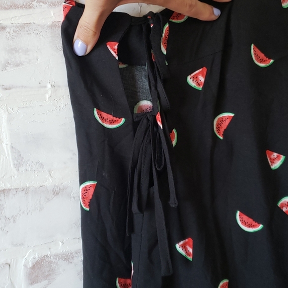ASOS Black Watermelon Mini Dress with Cutouts - Picture 4 of 6